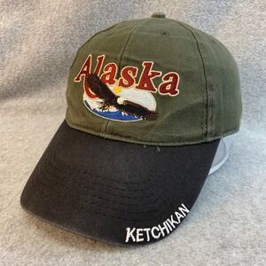 Alaska Eagle Unisex Green T.H.L. Baseball Cap Ketchikan Souvenir OSFA
